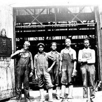 Fairbanks foundry workers, circa 1925. The Beloit company manufactured engines and other products and recruited African-American workers ...